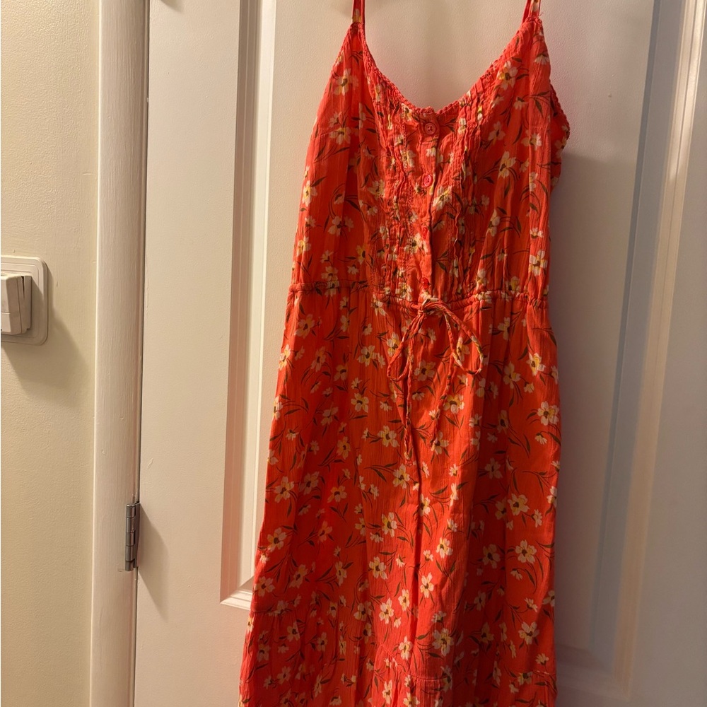 Old Navy Coral Floral Dress